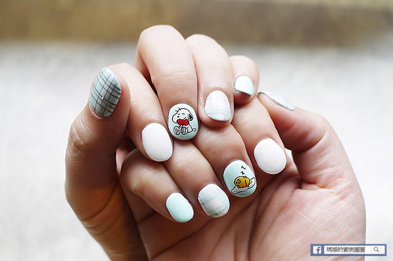 ITUNG NAILS 史努比蛋黃哥彩繪